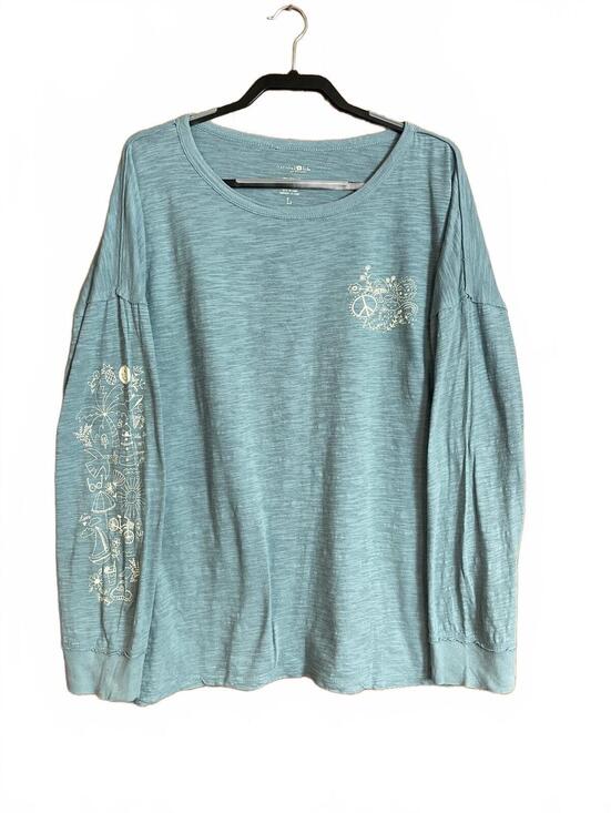NATURAL LIFE Tops - Natural Life oversized cotton doodle T-shirt large